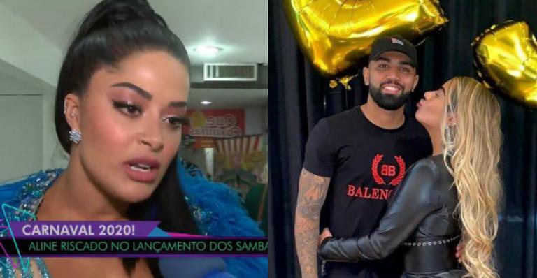 Aline Riscado quebra silêncio e fala sobre suposto romance com Gabigol - Reprodução / TV Fama