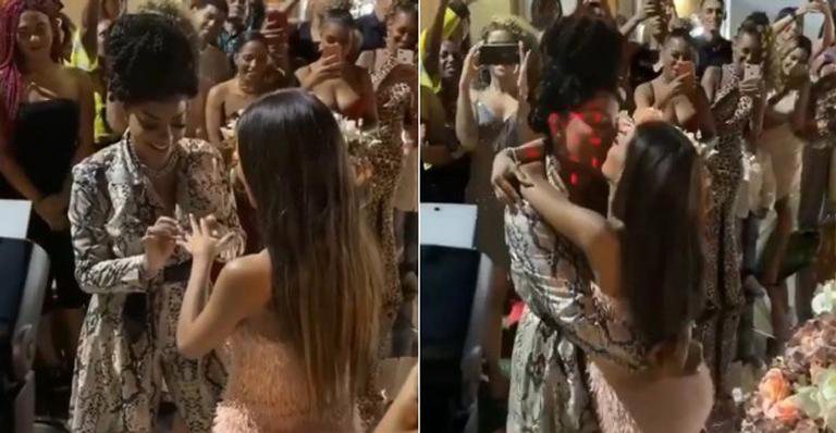 Ludmilla arma casamento surpresa e oficializa união com Brunna Gonçalves - Reprodução