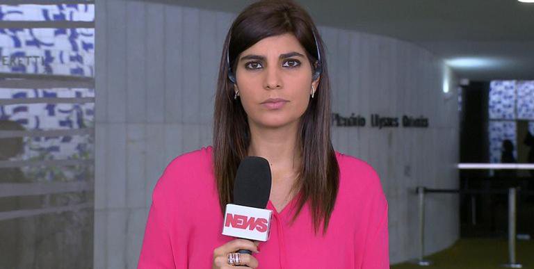 Andréia Sadi na 'GloboNews' - Reprodução/Divulgação