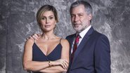 Flávia Alessandra e Leopoldo Pacheco se divertem nos bastidores da nova novela das 19h - Divulgação/TV Globo