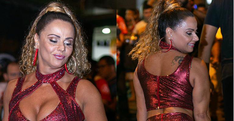 Viviane Araújo causa com conjuntinho coladinho e bumbum imenso rouba a cena - Alex Nunes/Divulgação