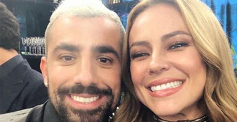 Paolla Oliveira comemora com Kaysar a vitória na Dança dos Famosos - Reprodução