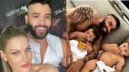 Andressa Suita flagra momento de chamego entre os filhos e Gusttavo Lima - Arquivo Pessoal