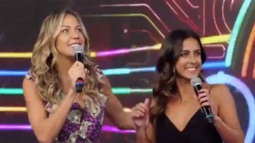 Bárbara Coelho e Carol Barcellos surgem com a mesma estampa no Domingão do Faustão - Instagram