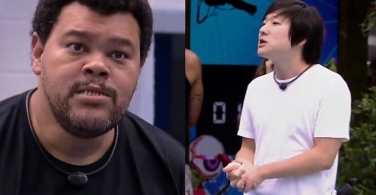 Babu e Pyong "brigam" na cozinha do BBB20 - Reprodução/TV Globo