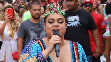 Preta Gil anuncia gravidez em bloco de rua no Rio - Daniel Pinheiro/AgNews