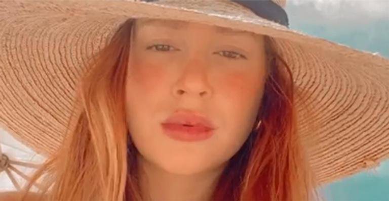 Marina Ruy Barbosa exibe cinturinha fina ao surgir de biquíni - Instagram