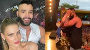 Andressa Suita invade o palco e dança muito com Gusttavo Lima - Arquivo Pessoal