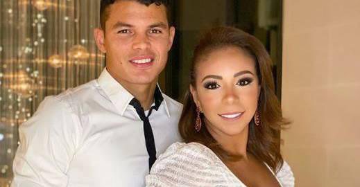 Thiago Silva faz homenagem para esposa - Instagram