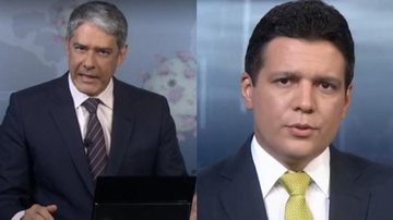 William Bonner faz relato da contaminação de apresentador do JN - Reprodução