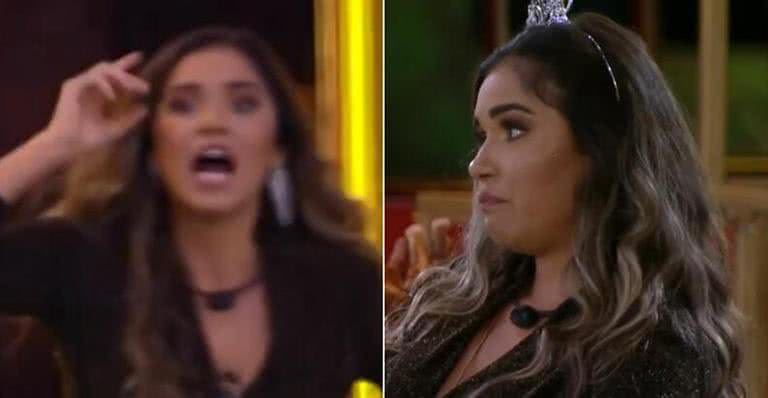 BBB: Gizelly perde a cabeça e berra com Marcela - Reprodução