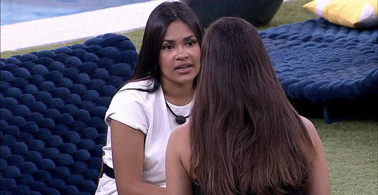 BBB20: Flayslane se declara a Mari e admite ciúmes da amiga com Ivy: ''É doloroso ver e aceitar'' - Reprodução/TV Globo