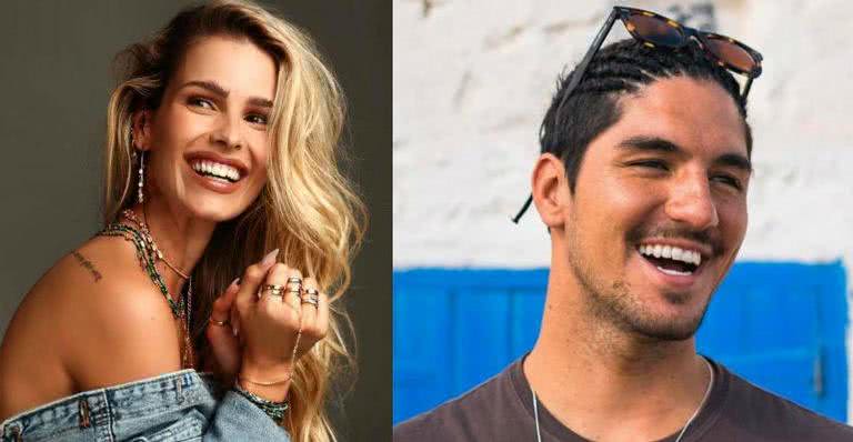 Yasmin Brunet surge cortando o cabelo de Gabriel Medina e web desaprova casal - Reprodução/Instagram