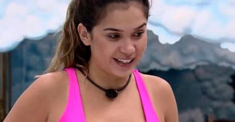 Gizelly confessa que está confiante no paredão do BBB20 - Reprodução/TV Globo