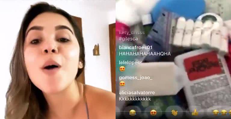 BBB20: Gizelly mostra mala cheia de itens que trouxe da casa do BBB: ''Não sou boba'' - Reprodução