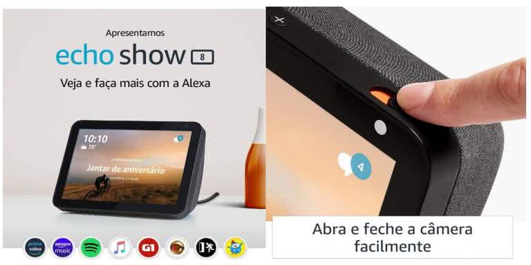 Confira todas as habilidades de ter um Echo Show 8 na sua vida - Reprodução/Amazon