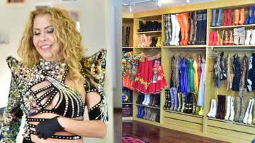 Joelma apresenta closet imenso e coleção de botas exóticas - Leo Franco / AgNews