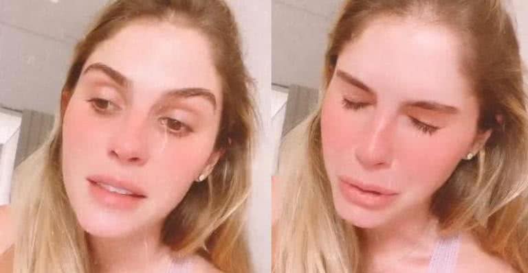 Bárbara Evans não segura as lágrimas ao revelar resultado de biópsia - Arquivo Pessoal