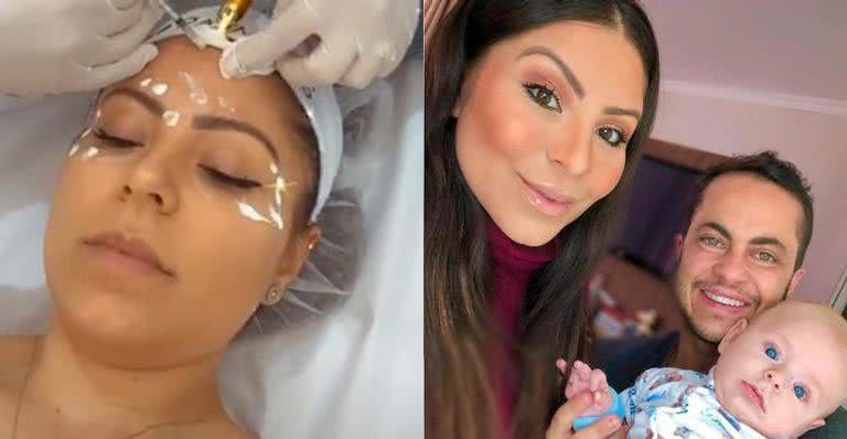 Andressa Ferreira assusta fãs ao colocar botox com filho em período de amamentação - Reprodução