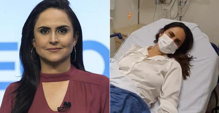 Carla Cecato surge em cama de hospital e relata cirurgia às pressas - Reprodução