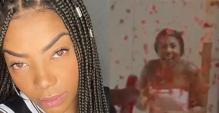 Ludmilla arma surpresa para a mãe que aparece só de toalha: "Minha rainha" - Reprodução