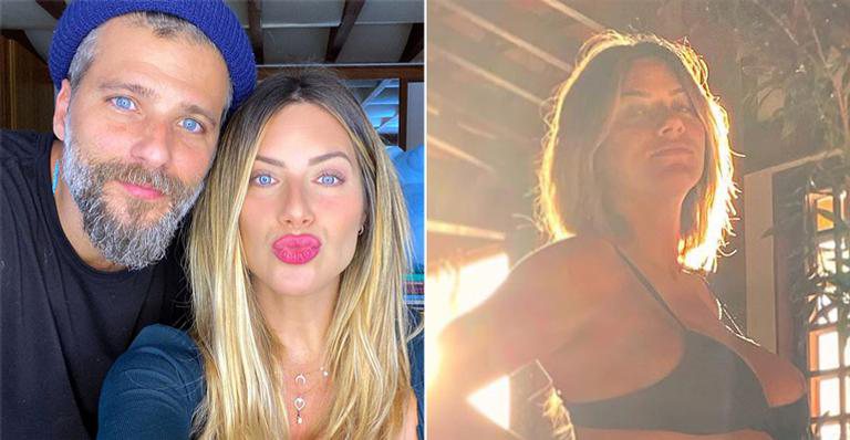 Bruno Gagliasso flagra barrigão de Giovanna Ewbank na reta final da gestação - Instagram