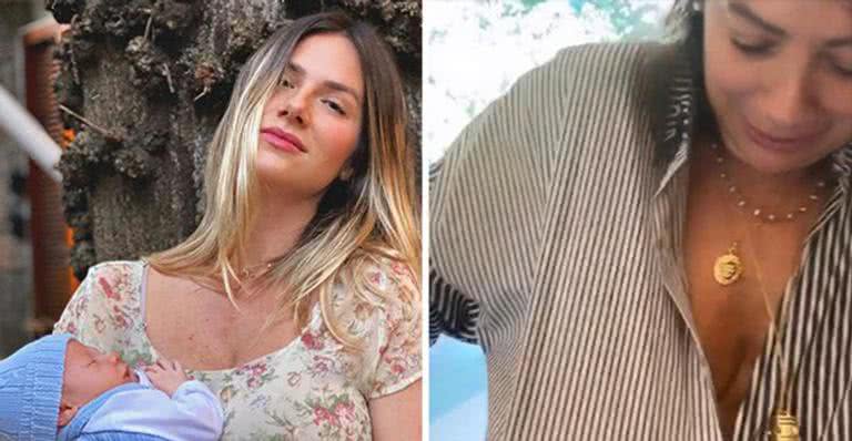 Mãe de Giovanna Ewbank se dá mal ao trocar fralda do neto - Reprodução/ Instagram