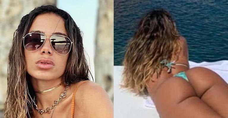 Anitta exibe bumbum poderoso em passeio de barco na Itália - Reprodução/ Instagram