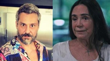 Alfinetada! Alexandre Nero 'mata' Regina Duarte durante programa de Porchat - Arquivo Pessoal