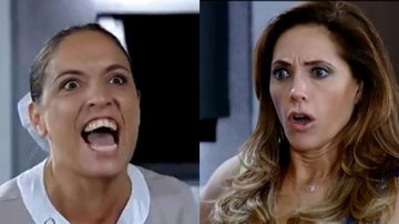A vilã acusará a empregada de roubo no capítulo desta terça-feira (8) - Reprodução/TV Globo