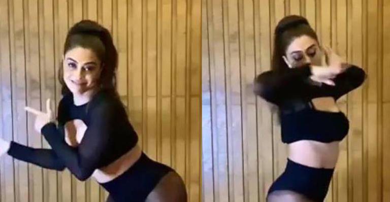 De meia-calça, Juliana Paes arrasa ao mostrar coreografia na web - Reprodução/Instagram