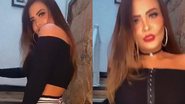 De saia fendada, Geisy Arruda sensualiza em escada e mostra pernões - Reprodução/Instagram