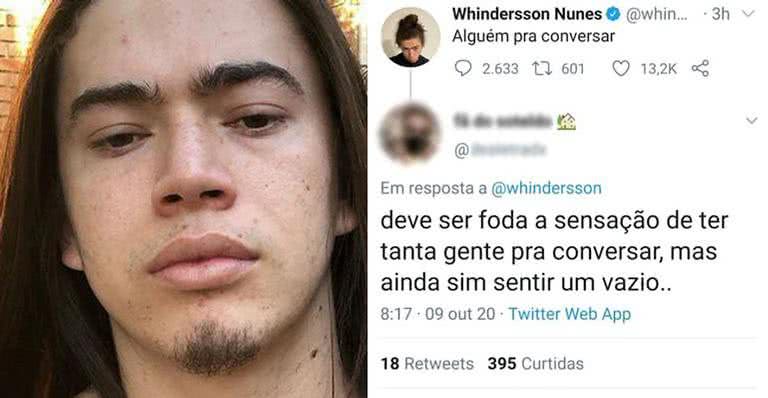 Whindersson Nunes desabafa sobre solidão - Reprodução/Instagram