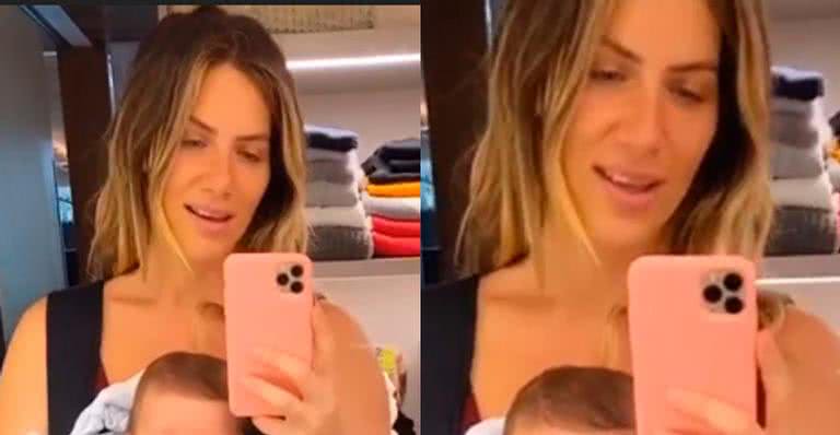 Giovanna Ewbank diverte seguidores ao mostrar Zyan mordendo sua mão - Reprodução/Instagram