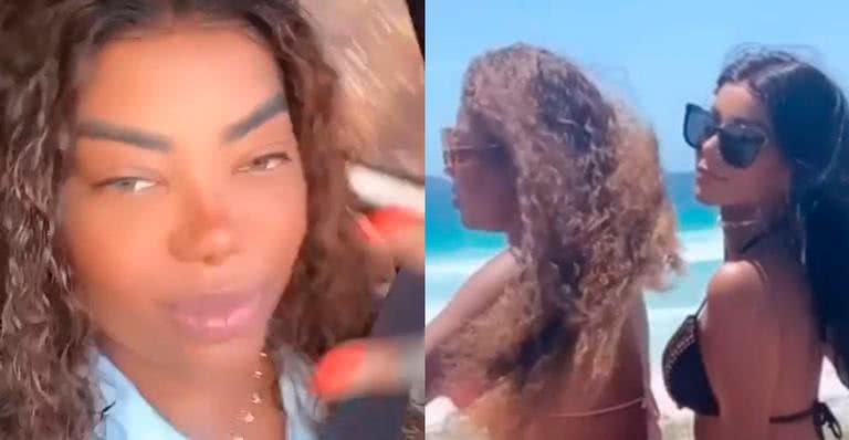 Ludmilla curte passeio de motociclo na praia e deixa bumbum no rosto da esposa - Reprodução/Instagram