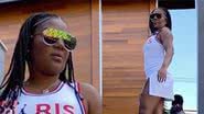 Ludmilla desce escada com vestidinho curtíssimo - Reprodução/Instagram