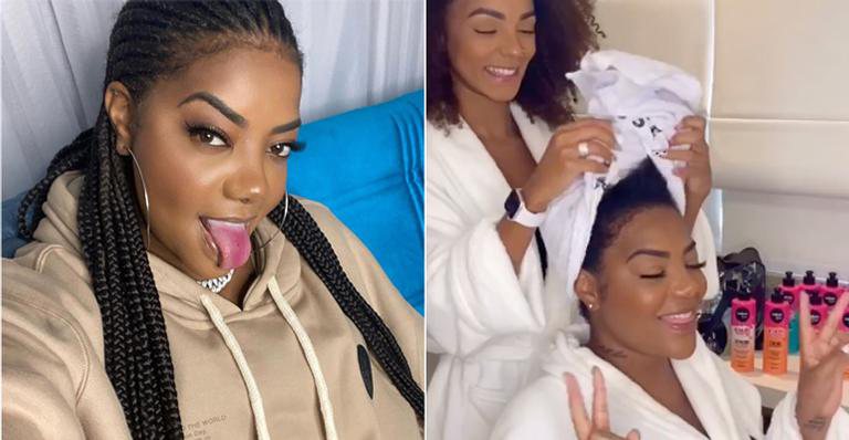 Após transição, Ludmilla exibe cabelos naturais em dia de beleza - Instagram