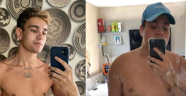 Filho de Solange Almeida mostra antes e depois após perder 75 kg: "Se cuide, se ame" - Reprodução/Instagram