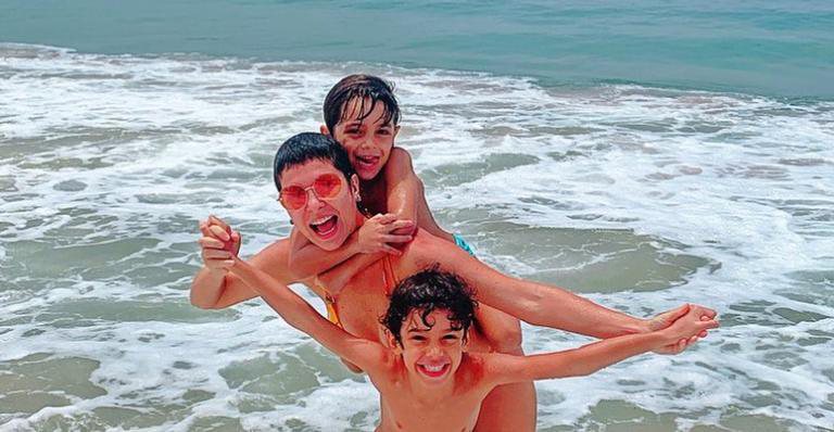 Bárbara Borges surge em momento raro com os filhos - Instagram