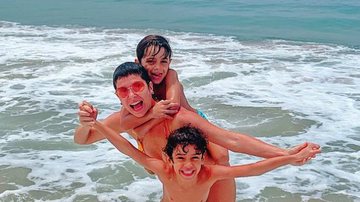 Bárbara Borges surge em momento raro com os filhos - Instagram