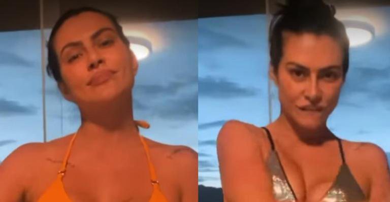 Cleo Pires ostenta físico definido em vídeo de troca de biquínis - Reprodução/Instagram