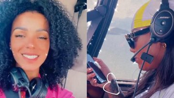 Ludmilla faz passeio de helicóptero com a esposa - Instagram