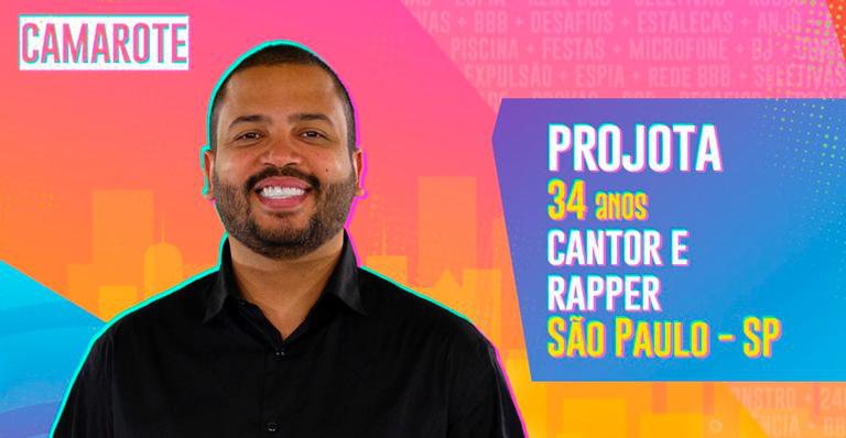 BBB21: Grande nome do rap, Projota já se apresentou no reality - Divulgação/Globo