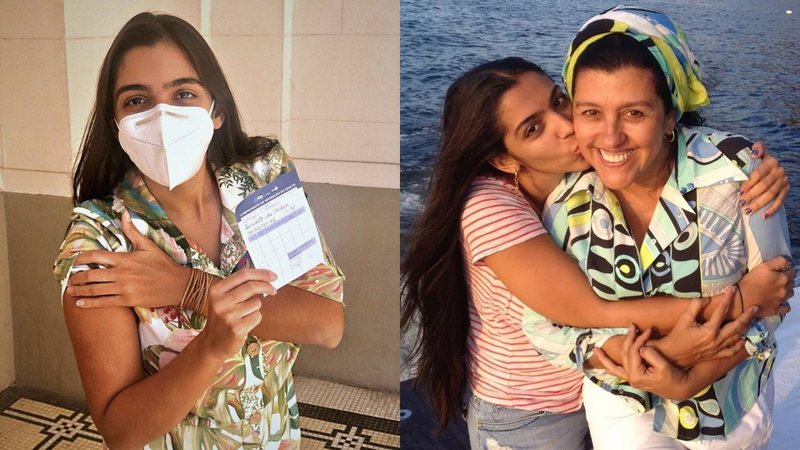 Aos 31 anos, Benedita Casé, filha de Regina Casé, é vacinada e mãe explica: "Teve prioridade porque é uma PCD" - Reprodução/Instagram