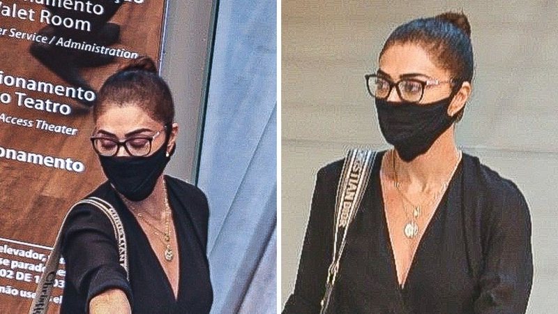 Juliana Paes esbanja estilo e surge com salto agulha, decotão e bolsa de R$ 12 mil para jantar em shopping - AgNews