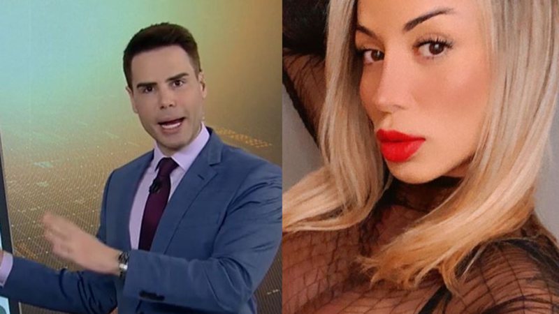 Caso MC Kevin: Luiz Bacci se irrita com modelo e expõe mensagens - Arquivo Pessoal / Record TV