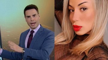 Caso MC Kevin: Luiz Bacci se irrita com modelo e expõe mensagens - Arquivo Pessoal / Record TV