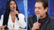 No 'Domingão', Simaria se atrapalha, Faustão corrige e ela ri de gafe: "Se eu não der um fora, não sou Simaria" - Reprodução/TV Globo