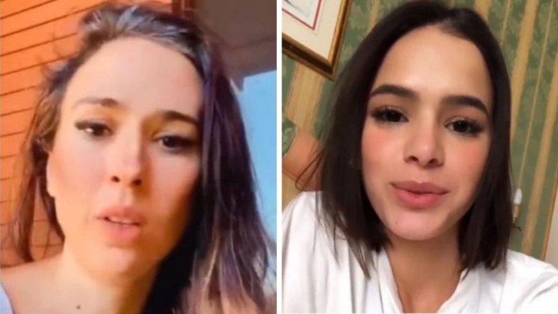 Tatá Werneck tem crise de ciúmes e reage após Bruna Marquezine fazer homenagem para amiga: "Eu posso explicar" - Reprodução/Instagram