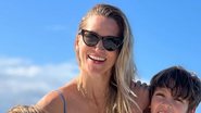 Anne Lottermann posa de biquíni com os dois filhos em foto rara: "Estão enormes" - Reprodução/TV Globo